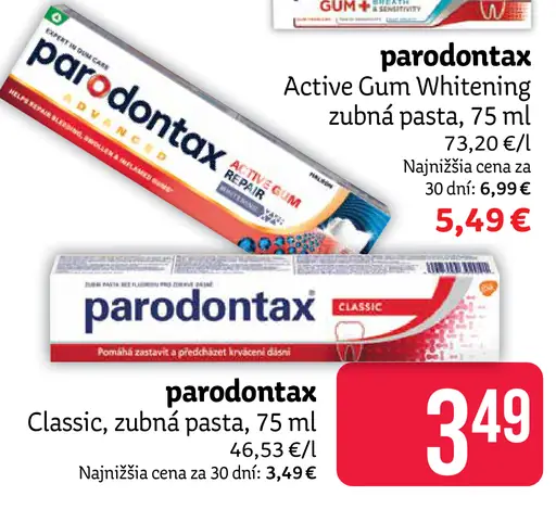 Parodontax Active Gum Whitening zubná pasta