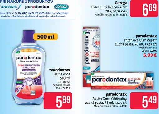 Parodontax Intensive Gum Repair zubná pasta