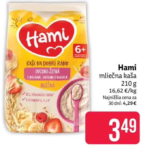 Hami mliečna kaša na dobré ráno
