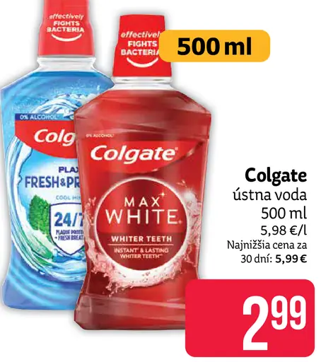 Colgate ústna voda