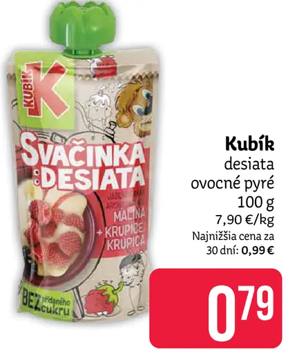Kubík desiata ovocné pyré