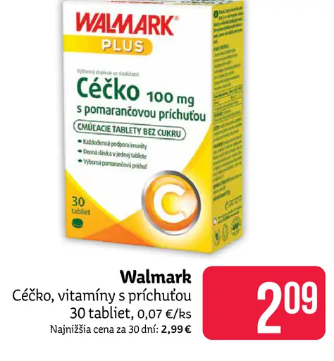 Walmark Céčko vitamíny s príchuťou