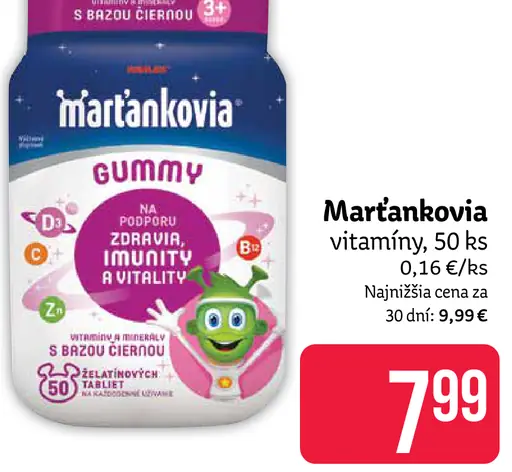 Martánkovia vitamíny na podporu zdravia, imunity a vitality