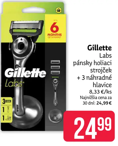 Gillette Labs holiaci strojček so stojanom a náhradnými hlavicami