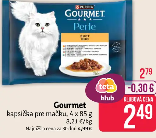 Gourmet Pure Perle kapsička pre mačky, Duo