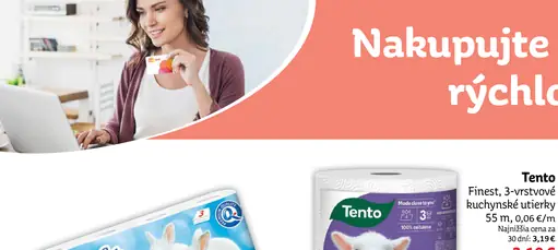 Tento kuchynské utierky 3-vrstvové