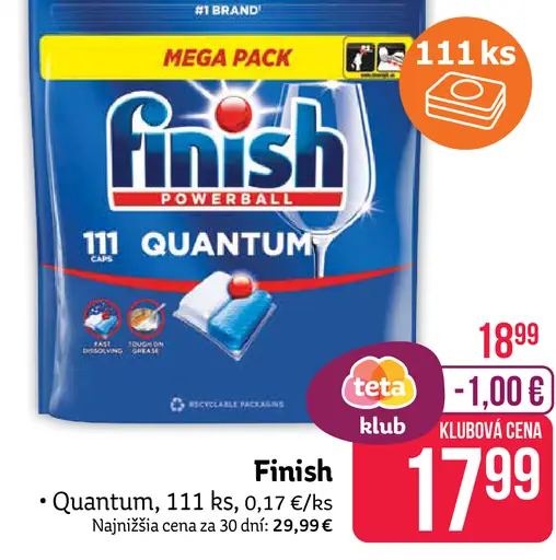 Finish Quantum Tablety do umývačky