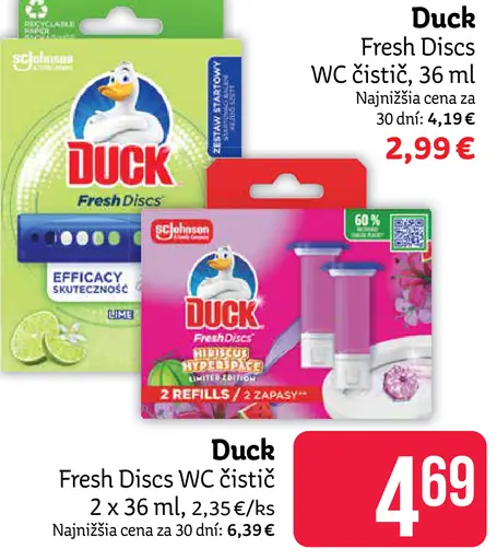 Duck Fresh Discs WC čistič