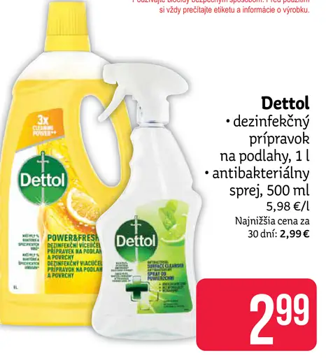 Dettol dezinfekčný prípravok na podlahy