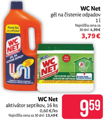 WC Net gél na čistenie odpadov