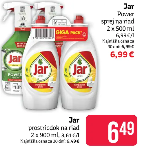 Jar Power sprej na riad
