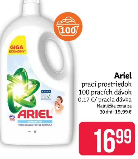 Ariel prací prostriedok