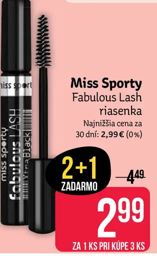 Miss Sporty Fabulous Lash riasenka