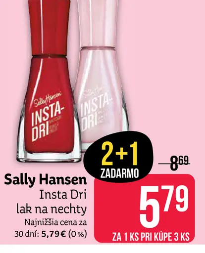 Sally Hansen Insta Dri lak na nechty, rôzne odtiene