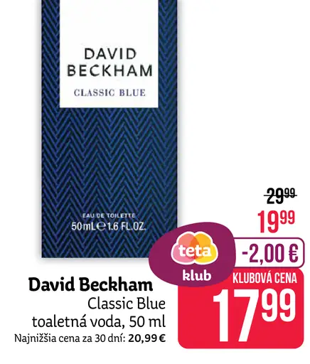 David Beckham Classic Blue toaletná voda