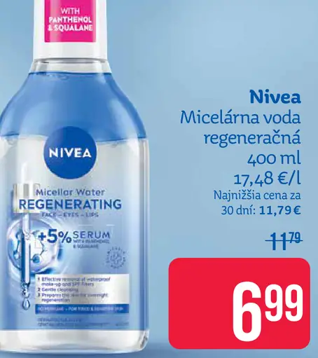 Nivea micelárna voda Regenerating