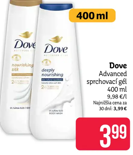 Dove Advanced Care Deeply Nourishing sprchovací gél
