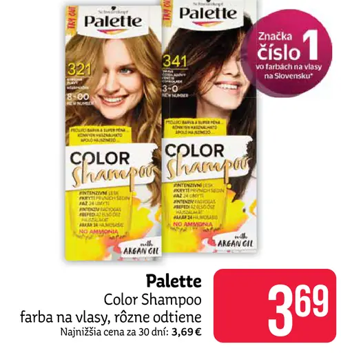 Palette Color Shampoo farba na vlasy