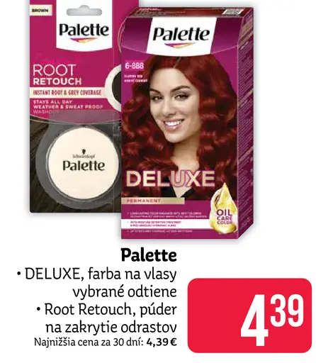 Palette DELUXE farba na vlasy vybrané odtiene