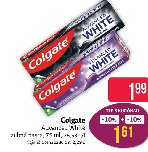 Colgate Advanced White bieliaca zubná pasta