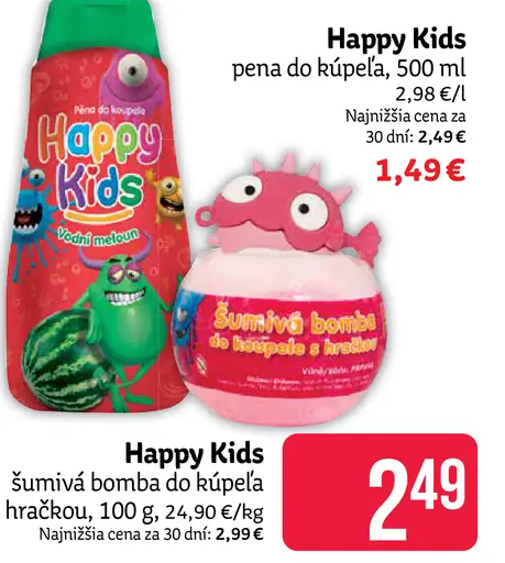Happy Kids pena do kúpeľa