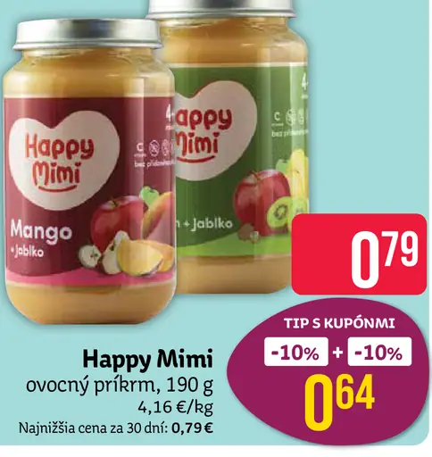 Happy Mimi ovocný príkrm Mango