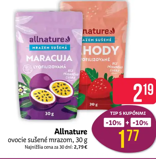 Allnature mrazené sušené marakuja