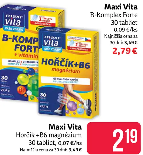 Maxi Vita Horčík + B6 magnézium
