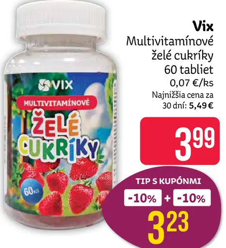 Vix želé multivitamínové cukríky
