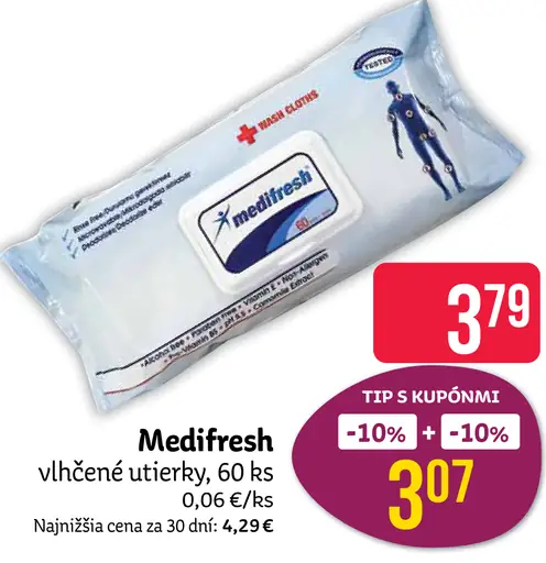 Medifresh vlhčené utierky