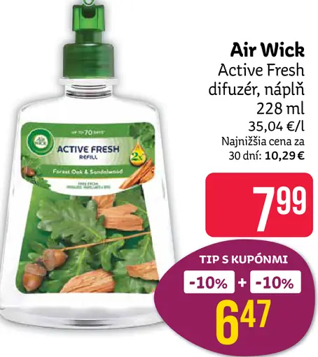 Air Wick Active Fresh difuzér + náplň