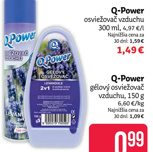 Q-Power gélový osviežovač vzduchu