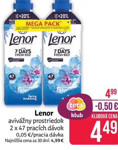 Lenor 7 Days Fresh avivážny prostriedok
