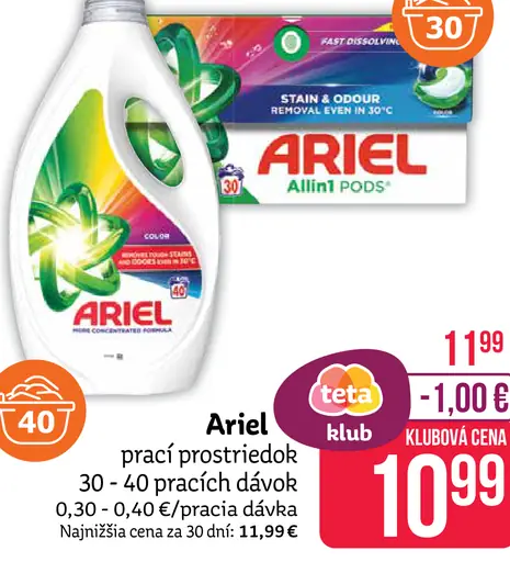 Ariel Allin1 PODS kapsuly na pranie Color