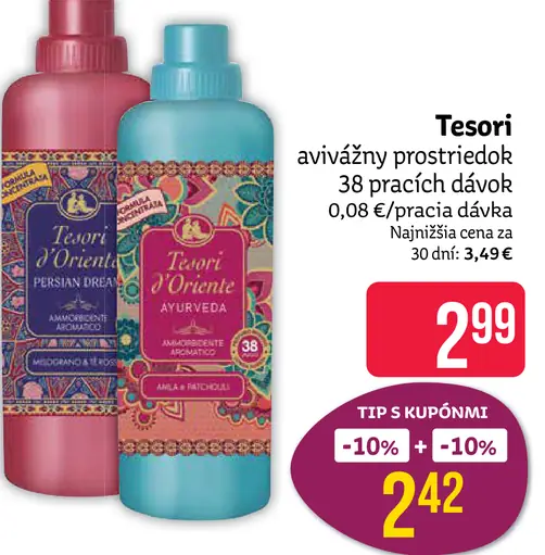Tesori d’Oriente avivážny prostriedok Orientale a Ayurveda