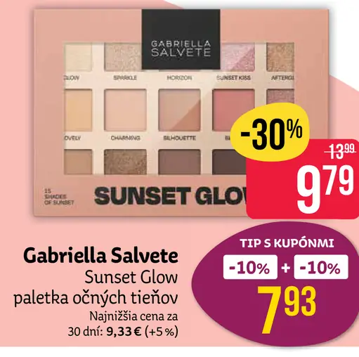 Gabriella Salvete Sunset Glow očných tieňov