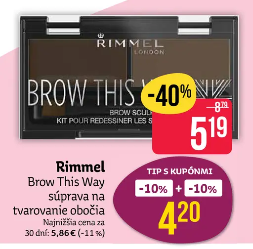Rimmel Brow This Way súprava na obočie