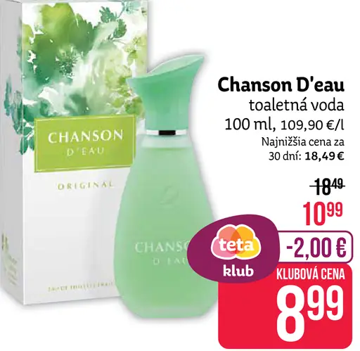 Chanson d'Eau Original toaletná voda