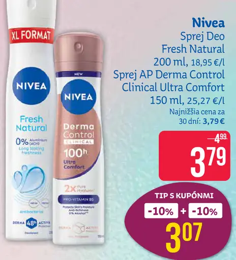 Nivea sprej Deo Fresh Natural