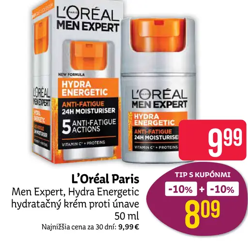 L’Oréal Paris Men Expert Hydra Energetic hydratačný krém proti únave
