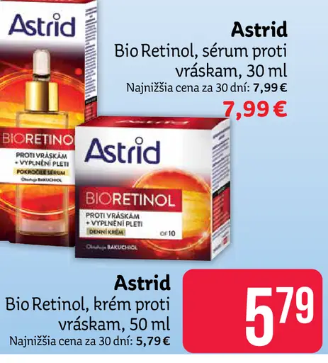 Astrid Bio Retinol sérum proti vráskam