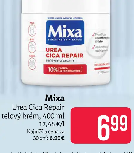 Mixa Cica Urea Repair telový krém