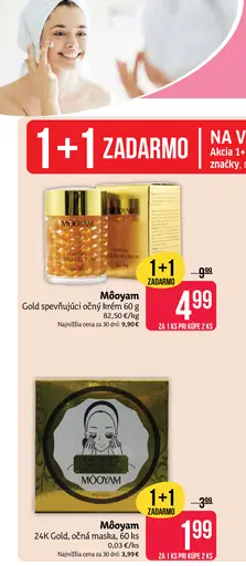 Mooyam Gold spevňujúci očný krém