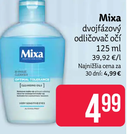 Mixa dvojfázový odličovač očí