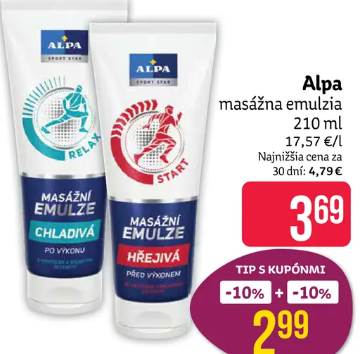 Alpa masážna emulzia