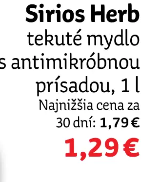 Sirios Herb antibakteriálne tekuté mydlo náplň