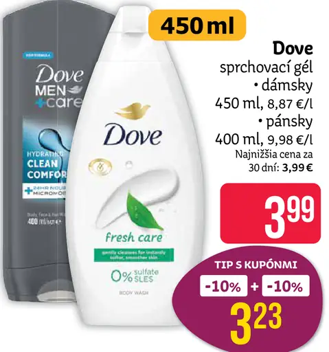 Dove Fresh Care sprchovací gél