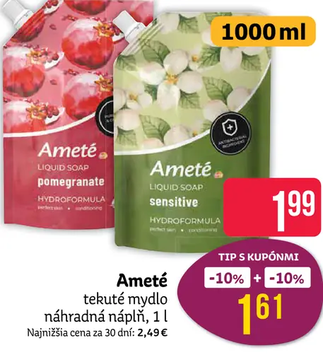 Ameté tekuté mydlo náhradná náplň