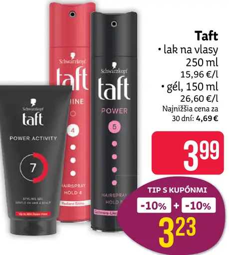 Taft lak na vlasy