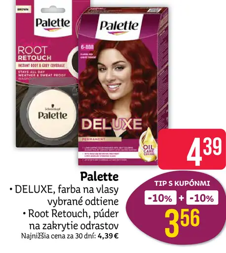 Palette Deluxe farba na vlasy Root Retouch púdrový zakrývač odrastených vlasov